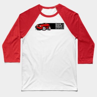 Mach 1 Red with Black Stripe Baseball T-Shirt